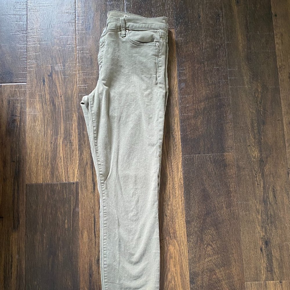 Gap Olive Authentic True Skinny Jeans
